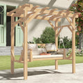Aoxun 5 FT Cedar Wood Porch Swing, Outdoor Pergola Swing by Aoxun