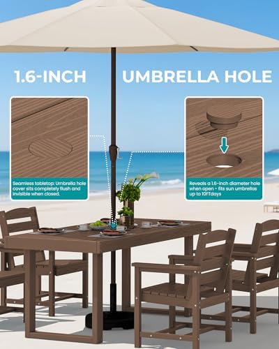 SERWALL HDPE Outdoor Dining Set - Image 5