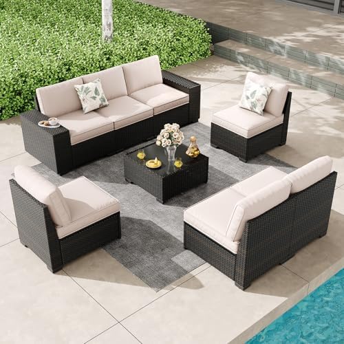 Patio Furniture Set, 8 Pieces Outdoor Couch Sofa by OutdoorPatioFurnitureSet