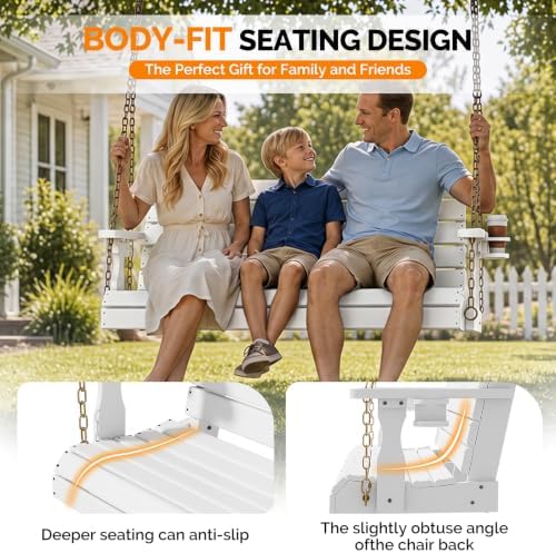VINGLI 5 FT HDPE Porch Swing Outdoor - Image 5