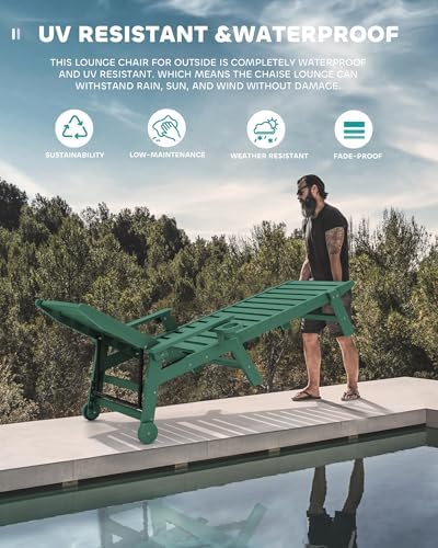 SERWALL HDPE Outdoor Chaise Lounge - Image 5