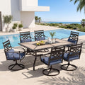 PHI VILLA 7 Pieces Outdoor Dining Set by PHIVILLA
