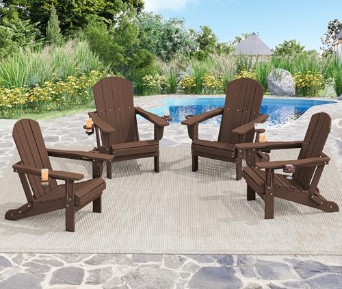 SERWALL Outdoor Adirondack Chair Set of 8 - Image 2