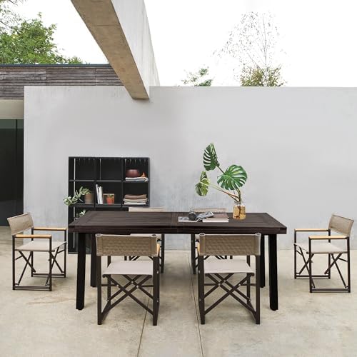 Flamaker Outdoor Acacia Wood Dining Table - Image 5