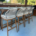 PURPLE LEAF Bar Height Stools Set of 4 by PURPLELEAF