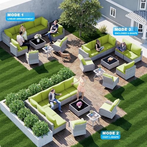 10-Piece Patio Furniture Set, Outdoor Patio Furniture - Image 5