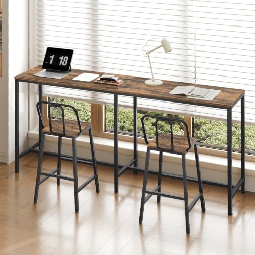 70.8" Long Bar Table, Counter Bar Height Table, High Top Table, Rectangular - Image 4