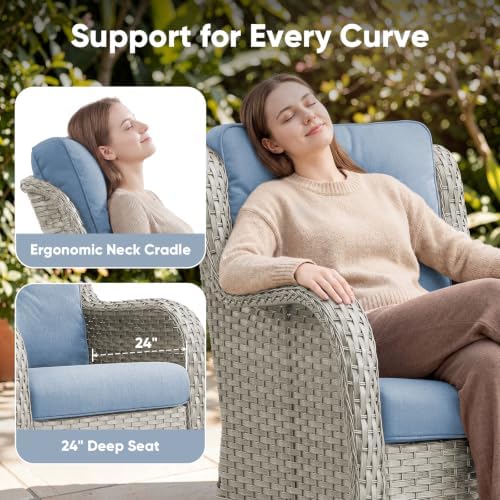 Luxury Patio Furniture Set Wicker Furniture Set - Image 3