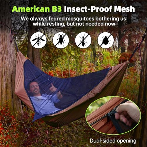 Camping Hammock with Mosquito Net - Image 2