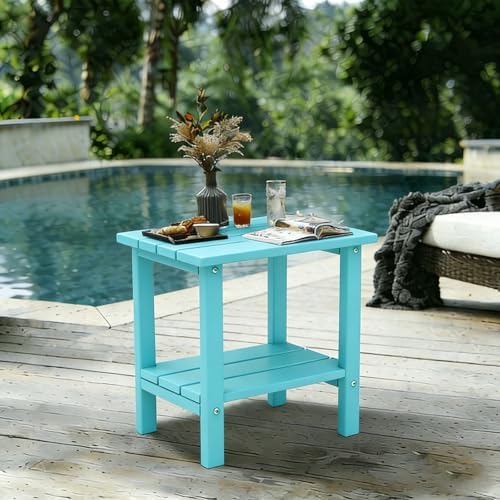 Adirondack Outdoor Side Table, Weather Resistant Easy Maintenance - Image 2