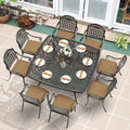 9-Piece Outdoor Furniture Dining Set by MEETWARM