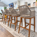 PURPLE LEAF Bar Height Stools Set of 4 by PURPLELEAF