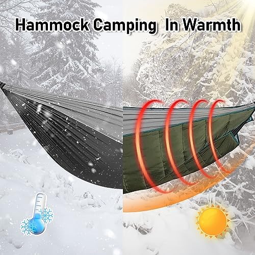 AYAMAYA Single & Double Hammock Underquilt, 4 Season Camping Hammock Quilt - Image 2