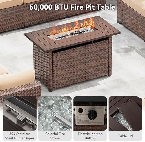 15-Piece Wicker Outdoor Patio Furniture Set - Image 4