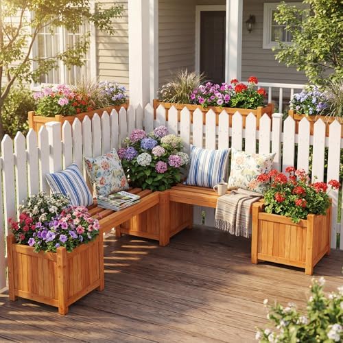 HAPPYGRILL 2 Outdoor Bench - Image 2