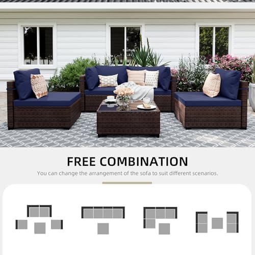 5-Piece Wicker Patio Furniture Set - Image 4