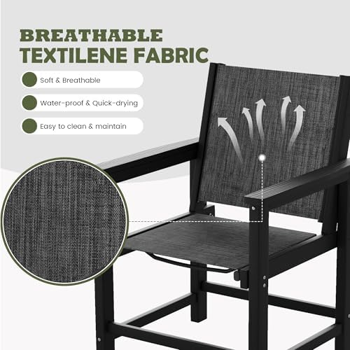 UDPATIO HDPE Outdoor Dining Table Patio Furniture Heavy Duty - Image 6