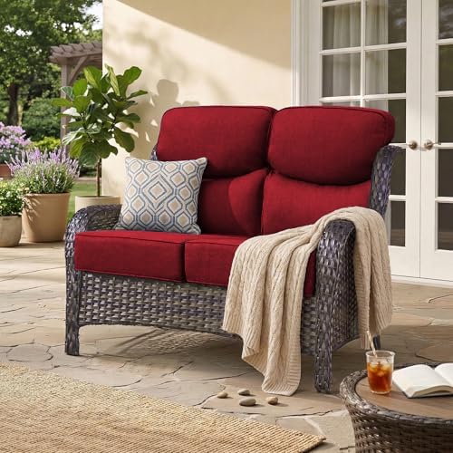 Luxury Patio 2-Seater Sofa Outdoor Loveseat - Image 2