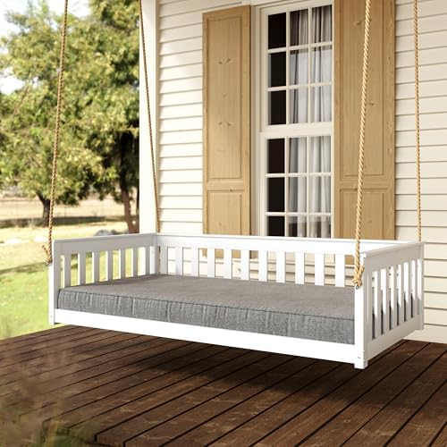 East Green Beckett Heavy Duty Poly Daybed Swing in White, Crib Size by EastGreen