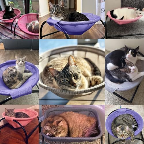 Cat Bed Sleeping Cat Hammock, 16.9in x 16.9in x 9.5in - Image 4