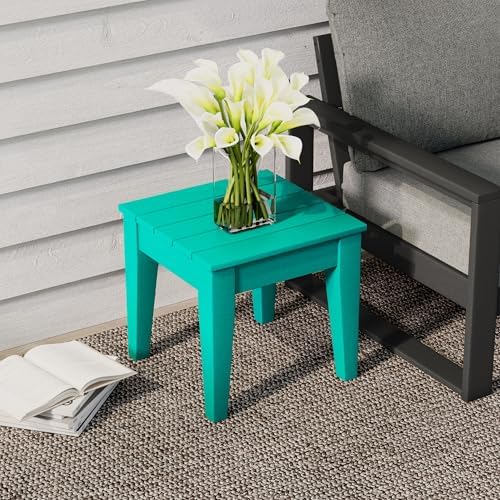 Small Outdoor Side Table, Patio End Table Weather Resistant Outdoor Coffee Table - Image 2