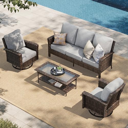 4-Piece Patio Furniture Set by HERASHOUSE