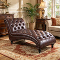 62.8" Faux Leather Chaise Lounge Indoor by FashionClassicFuture