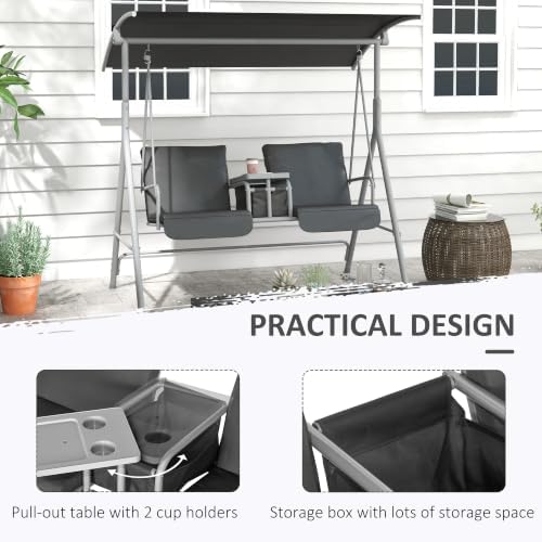 Outsunny 2 Person Porch Swing - Image 4