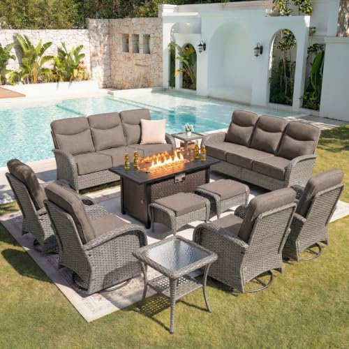 Upgraded 6“ Cushion Luxury Patio Furniture Set by Belord