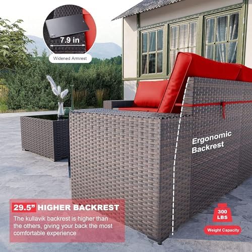 13 Piece Outdoor Wicker Patio Furniture Set - Image 3