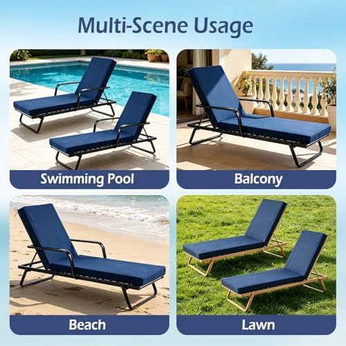 Chaise Lounge Cushions Outdoor - Image 6