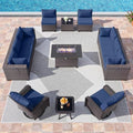 13 Pieces Outdoor Patio Furniture Set, Outdoor Sectional Furniture by RTDTD
