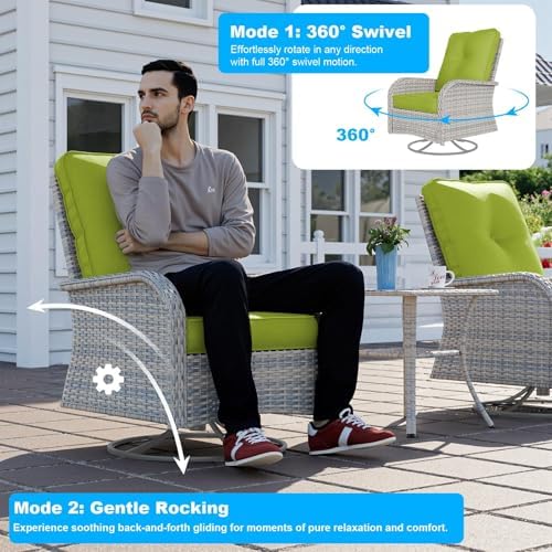 10-Piece Patio Furniture Set, Outdoor Patio Furniture - Image 6