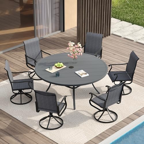 VICLLAX 53" Outdoor Round Patio Table - Image 2