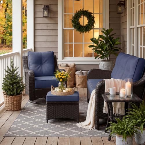 7 Piece Wicker Outdoor Furniture Set - Image 2