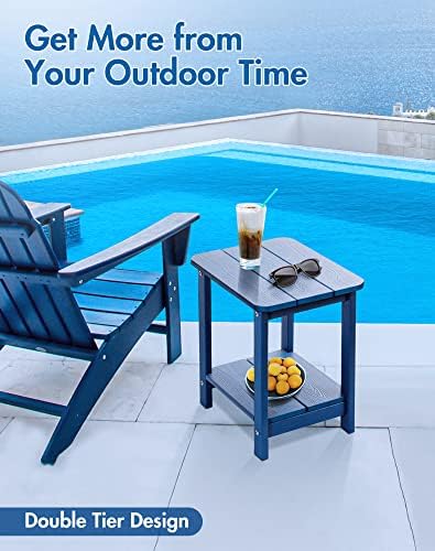 Tikea Adirondack Indoor Outdoor Side Table, Small Side Table - Image 4