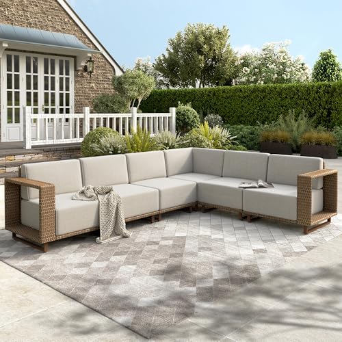 Patio Sectional Furniture Set by HERASHOUSE