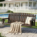 Grepatio 5FT Outdoor Wooden Porch Swing, 3 Person Patio Hanging Bench, Heavy by Takesyoutohaveawonderfullife