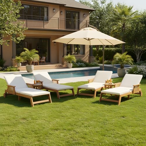 Christopher Knight Home Revia Chaise Lounge Outdoor Set of 4 by ChristopherKnightHome
