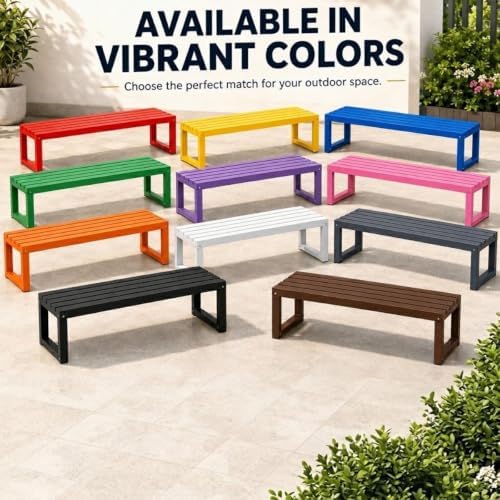 Patio Bench, Backless Garden Bench, Potting Benches - Image 7