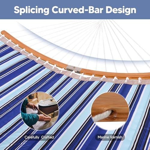 2 Person Hammock with Curved Spreader Bar - Image 3