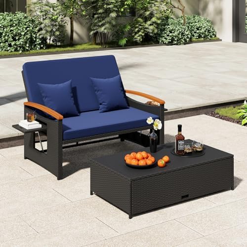 RELAX4LIFE Wicker Patio Outdoor Daybed - Image 2