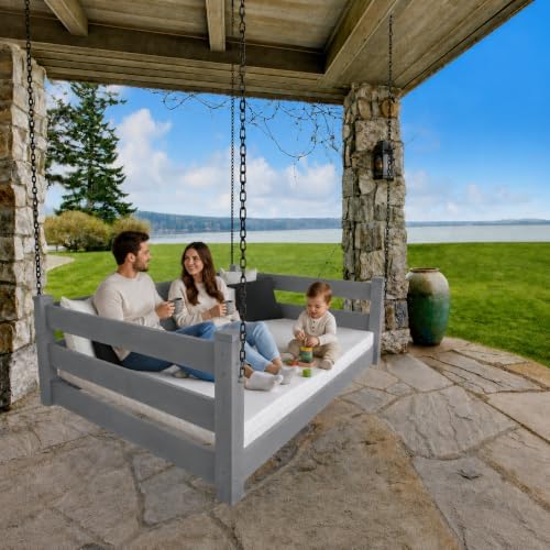 Amish Made Graphite Full Bed Hanging Daybed Made in USA - Image 6