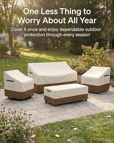 4-Piece Patio Furniture Cover Set, Waterproof Outdoor Furniture Covers - Image 2