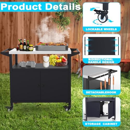 COZEER Outdoor Grill Table - Image 3