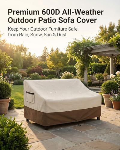 Outdoor Sofa Cover, Waterproof Patio Furniture Cover 76W x 32.7D x 33H inches - Image 3