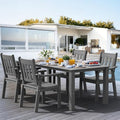 YEFU 5-Piece Patio Table Set, All-Weather HIPS, Metal Aluminum Frame by YEFU