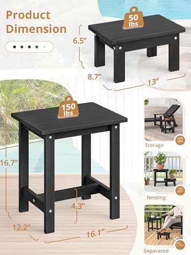 LUE BONA Small Outdoor Side Table - Image 3