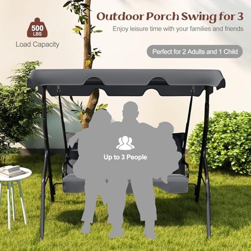 Tangkula 3 Person Porch Swing - Image 3