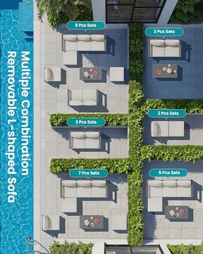 SERWALL 2 Pieces Outdoor Sofa - Image 4
